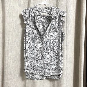 Flowy, Flutter Sleeve, Sleeveless Blouse